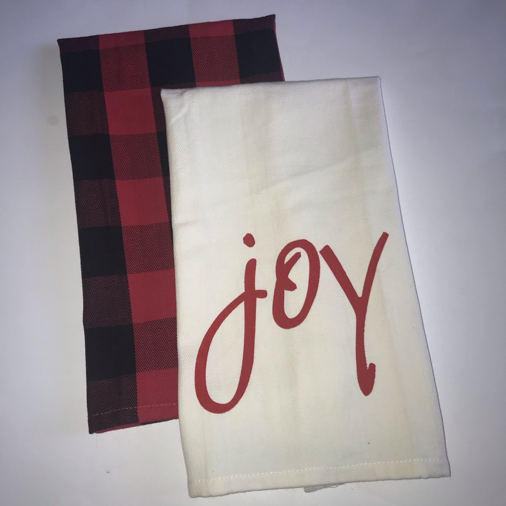 2 Holiday Dish Towels
